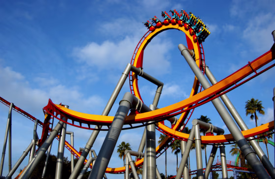 Image: Roller coaster, Knott's Berry Farm, Buena Park, Calif.